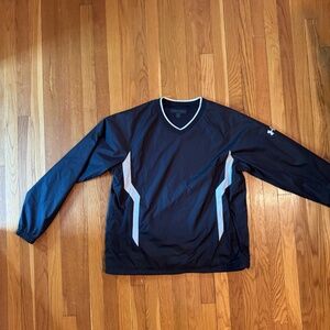 UNDER ARMOUR V NECK PULLOVER SWEATSHIRT SHELL JACKET